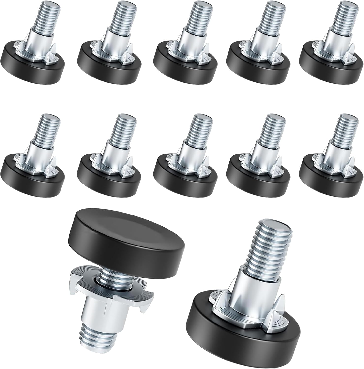 1/4"_Thread_Leveling_Feet,_12_PCS_Adjustable_Furniture_Levelers_with_T-Nuts,_Threaded_Screw-in_Table_Feet_for_Individual_Adjustment