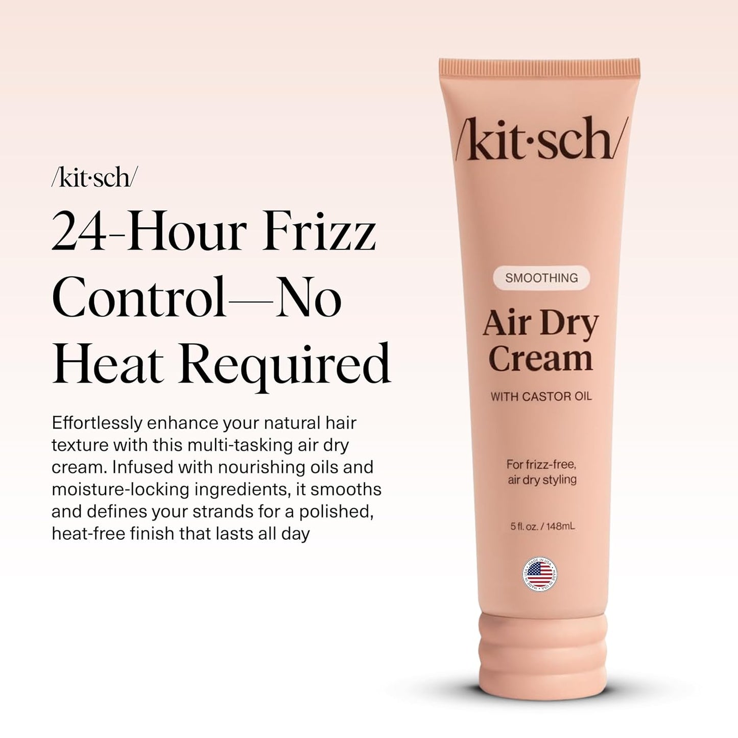 Kitsch_Smoothing_Air_Dry_Cream_for_Hair_–_Frizz_Control_Hair_Care_Product_with_Castor_Oil_&_Coconut_Oil_–_Weightless_Styling_Cream_-_Enhances_Natural_Texture_Appearance_|_Ideal_Gifts_for_Women_–_5_oz