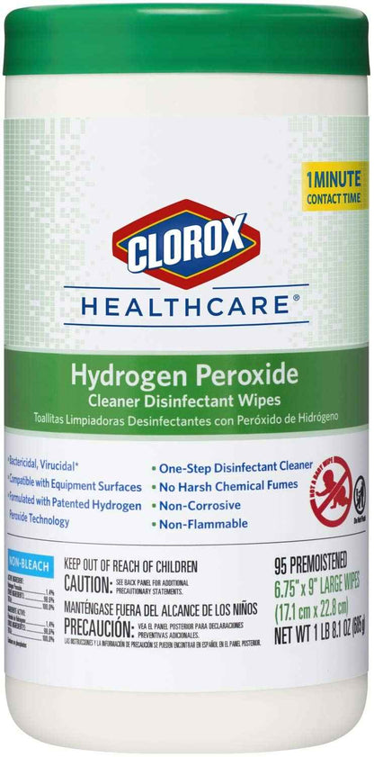Clorox Healthcare Hydrogen Peroxide Cleaner Disinfectant Wipes