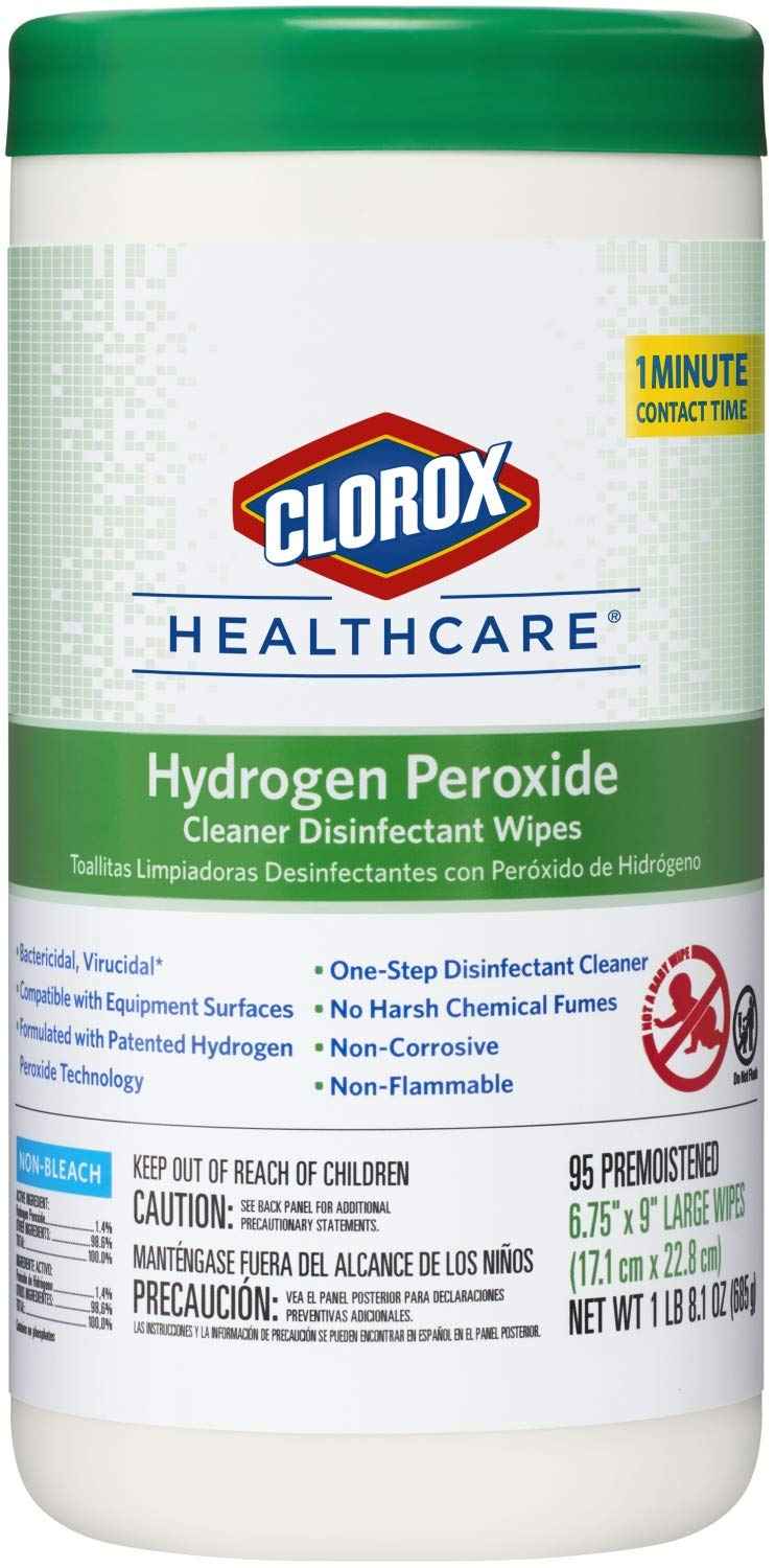 Clorox Healthcare Hydrogen Peroxide Cleaner Disinfectant Wipes