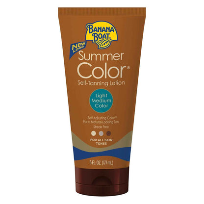 Banana Boat Summer Color Self Tanning Lotion, 6oz | Self Tanner Lotion, Sunless Tan, 6oz