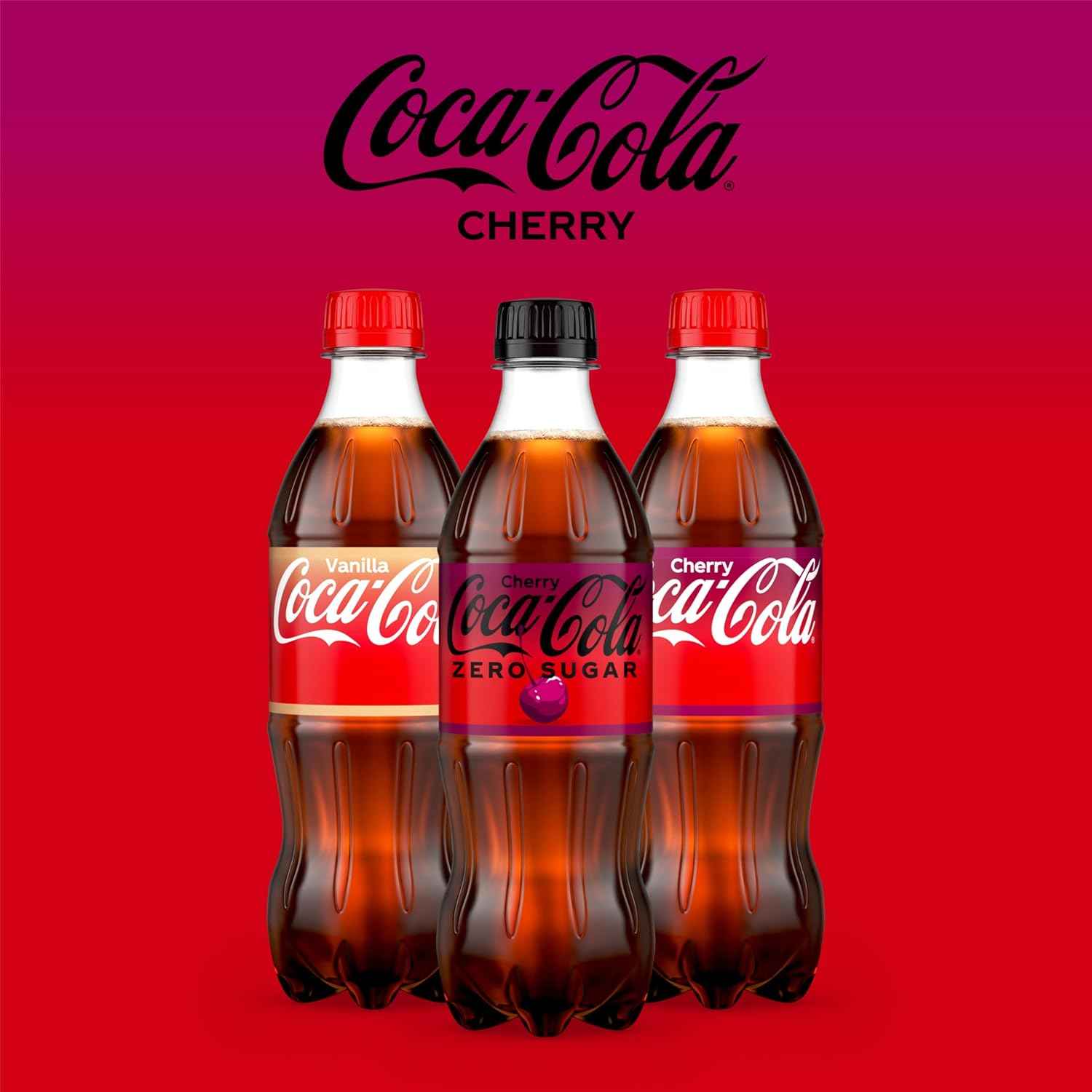 Coca-Cola Zero Sugar Cherry Diet Soda Soft Drink, 16.9 fl oz