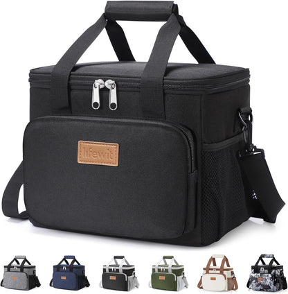 Lifewit_Medium_Lunch_Bag_Insulated_Lunch_Box_Soft_Cooler_Cooling_Tote_for_Adult_Men_Women,_Black_12-Can_(9L)