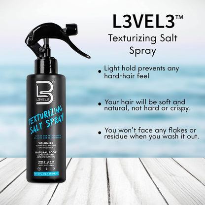 L3_Level_3_Sea_Salt_Texturizing_Spray_-_Creates_Beachy_Waves_and_Texture_-_Casual_Hair_Finish_(8.45_Fl_Oz)