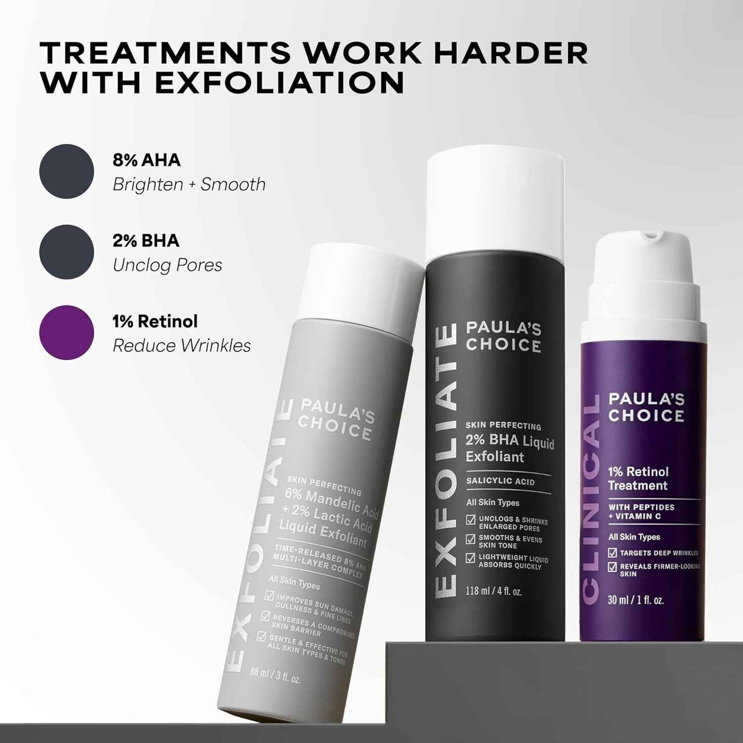 Paula's Choice CLINICAL 1% Retinol Face Treatment with Peptides, Vitamin C & Licorice Extract, Anti-Aging Skin Care Serum, Fine Lines & Wrinkles, Fragrance Free