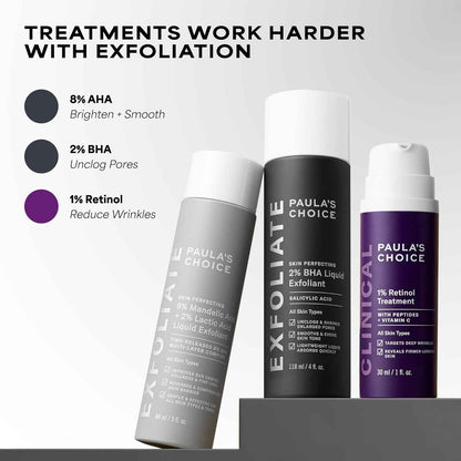 Paula's Choice CLINICAL 1% Retinol Face Treatment with Peptides, Vitamin C & Licorice Extract, Anti-Aging Skin Care Serum, Fine Lines & Wrinkles, Fragrance Free