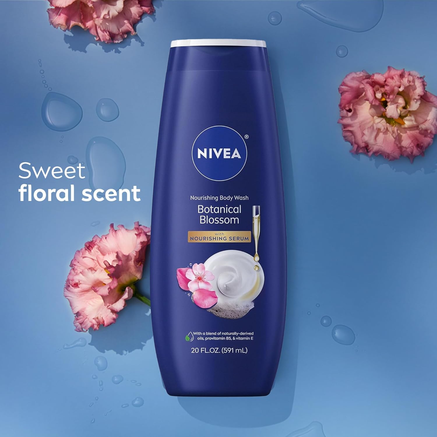 NIVEA_Nourishing_Botanical_Blossom_Body_Wash_with_Nourishing_Serum,_Moisturizing_Body_Wash_for_Women,_Enriched_with_Provitamin_B5_and_Vitamin_E,_20_Fl_Oz_Bottle