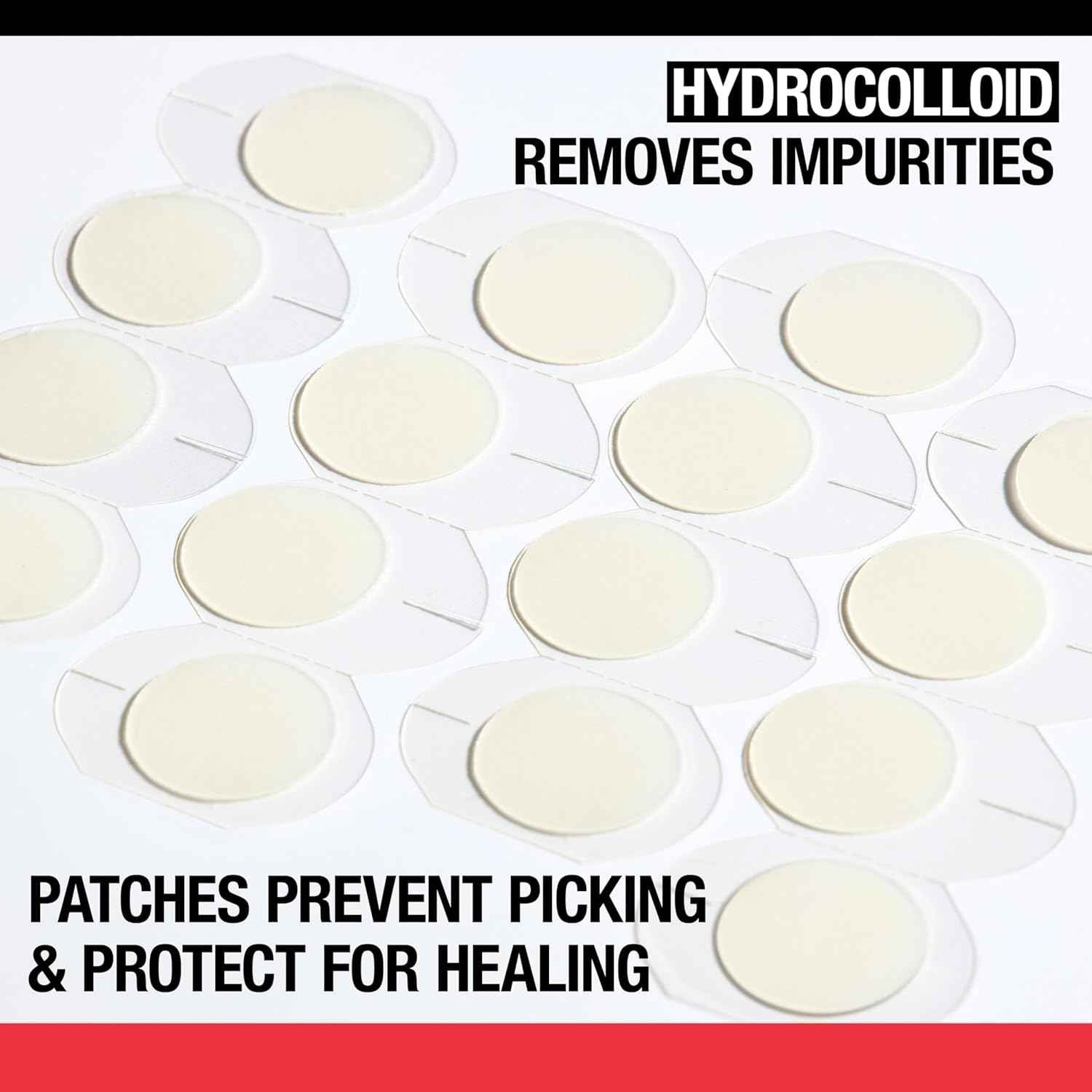Neutrogena Stubborn Acne Ultra-Thin Patches for Acne-Prone Skin - Hydrocolloid Overnight Blemish Patch for Clear Skin, 24 Patches