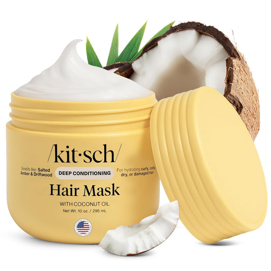 Kitsch_Deep_Conditioning_Hair_Mask_–_Moisturizing_Hair_Mask_for_Damaged_Hair_with_Coconut_Oil_–_Hydrating,_Strengthening_&_Frizz-Reducing_Hair_Care_Treatment_for_Curly,_Coily_&_All_Hair_Types_-_10_oz