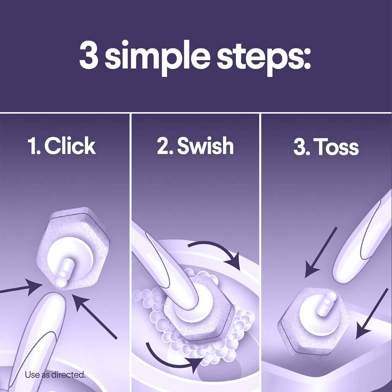 CLOROX Scentiva ToiletWand Toilet Cleaner Refills, Toilet brush, Lavender and Jasmine, 10 Count