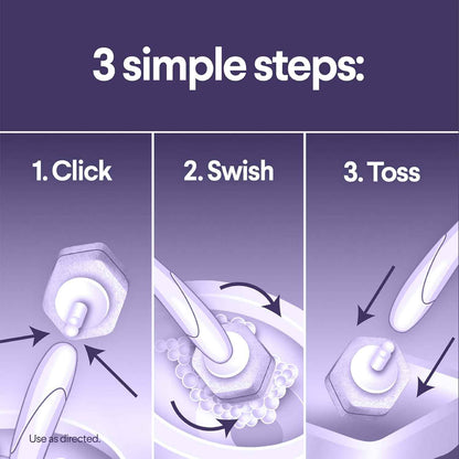 CLOROX Scentiva ToiletWand Toilet Cleaner Refills, Toilet brush, Lavender and Jasmine, 10 Count
