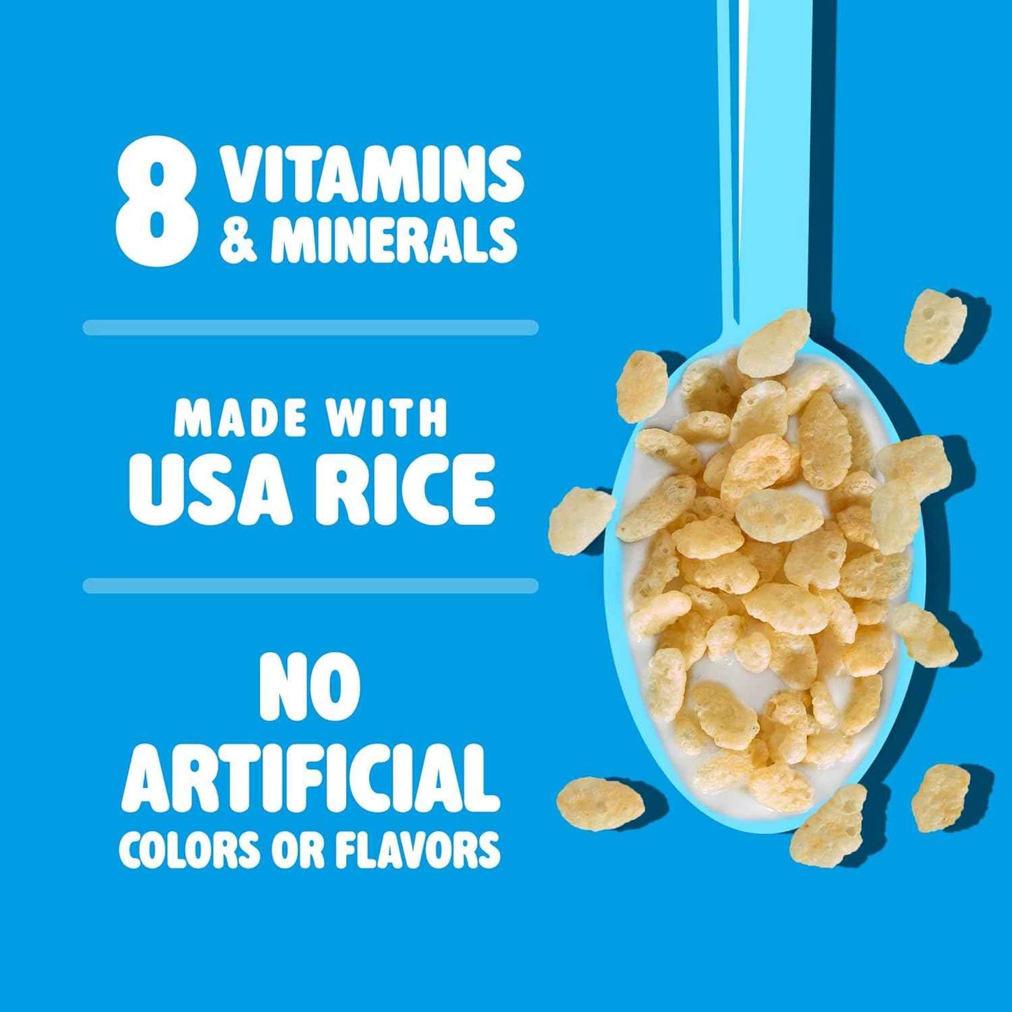 Kellogg's Rice Krispies Cold Breakfast Cereal, 8 Vitamins and Minerals, Rice Krispies Treats, Giant Size, Original