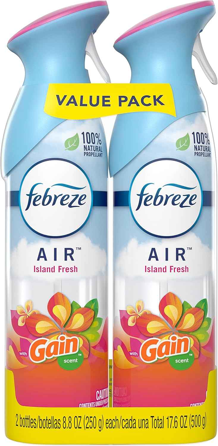 Febreze Air Mist Air Freshener Spray, Odor-Fighting Room Spray, Air Fresheners for Home and Bathroom and Kitchen, Aerosol Can