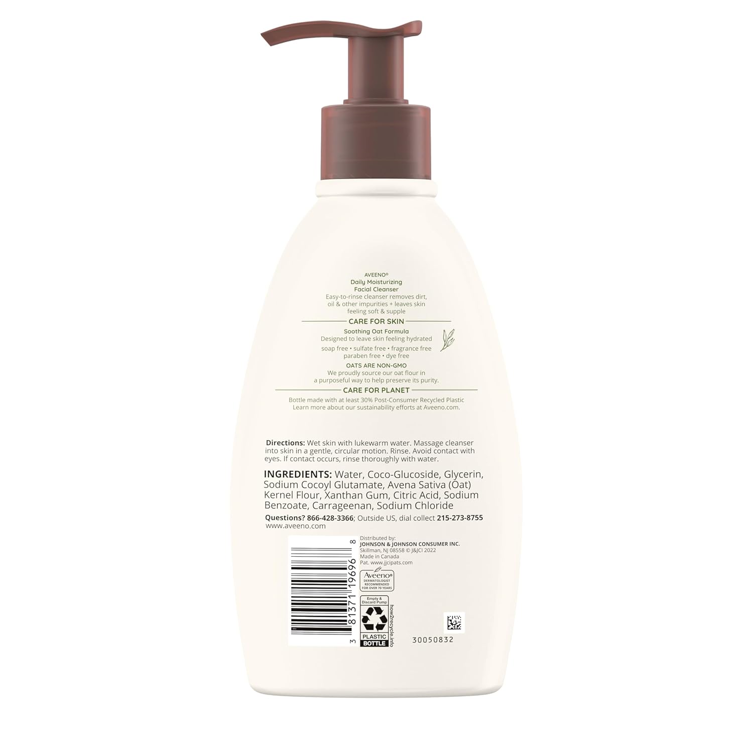 Aveeno_Daily_Moisturizing_Facial_Cleanser_for_Dry_Skin,_Gentle_Face_Cleanser_with_Soothing_Oat_for_Skin_that_Feels_Soft_&_Supple,_Removes_Dirt,_Oil_and_Impurities,_Fragrance_Free,_12_FL_OZ