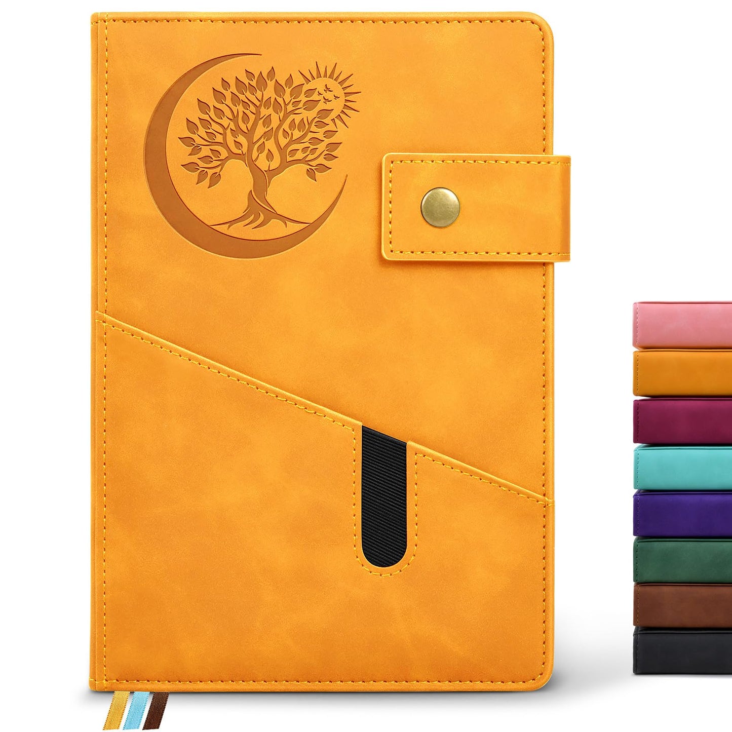 PAIBAS Lined Journal Notebook for Men, A5 Leather Journals for Writing Women, Hardcover Notebooks for Work,School,Note Taking,Travel,Business,Personal daily Diary,200 Page College Ruled (5.9&amp;#34; x 8.4&amp;#34;)
