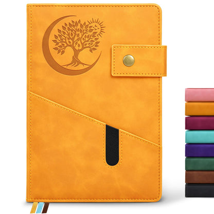 PAIBAS Lined Journal Notebook for Men, A5 Leather Journals for Writing Women, Hardcover Notebooks for Work,School,Note Taking,Travel,Business,Personal daily Diary,200 Page College Ruled (5.9&amp;#34; x 8.4&amp;#34;)