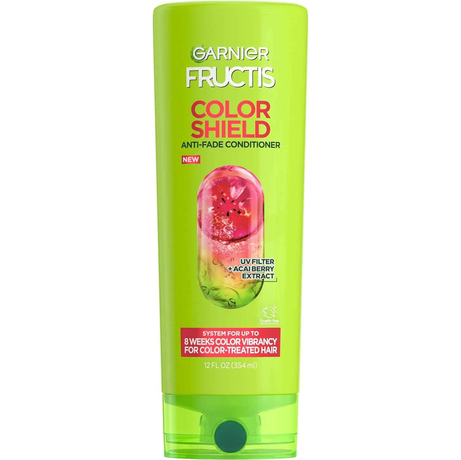 Garnier Fructis Color Shield Anti-Fade Conditioner for Color Treated Hair, 12 Fl Oz