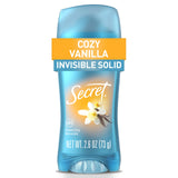 Secret Invisible Solid Antiperspirant and Deodorant, Vanilla Scent, 2.6 oz ( pack of 4 )