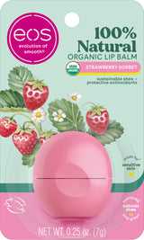 eos 100% Natural & Organic Lip Balm, All-Day Moisture, Dermatologist Recommended for Sensitive Skin Care, Lip Care Products