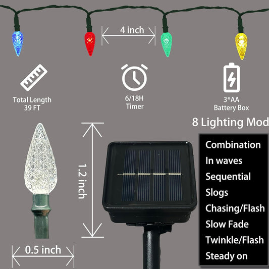Anycosy_Christmas_String_Lights_C3,_100_LEDs_Strawberry_Solar_Operated_Strings_Lights_Multicolor_8_Modes_&_Timer_for_Xmas_Tree_Garden_Patio_Outdoor_Christmas_Decorations_(C3-100LED-Solar-Multicolor)
