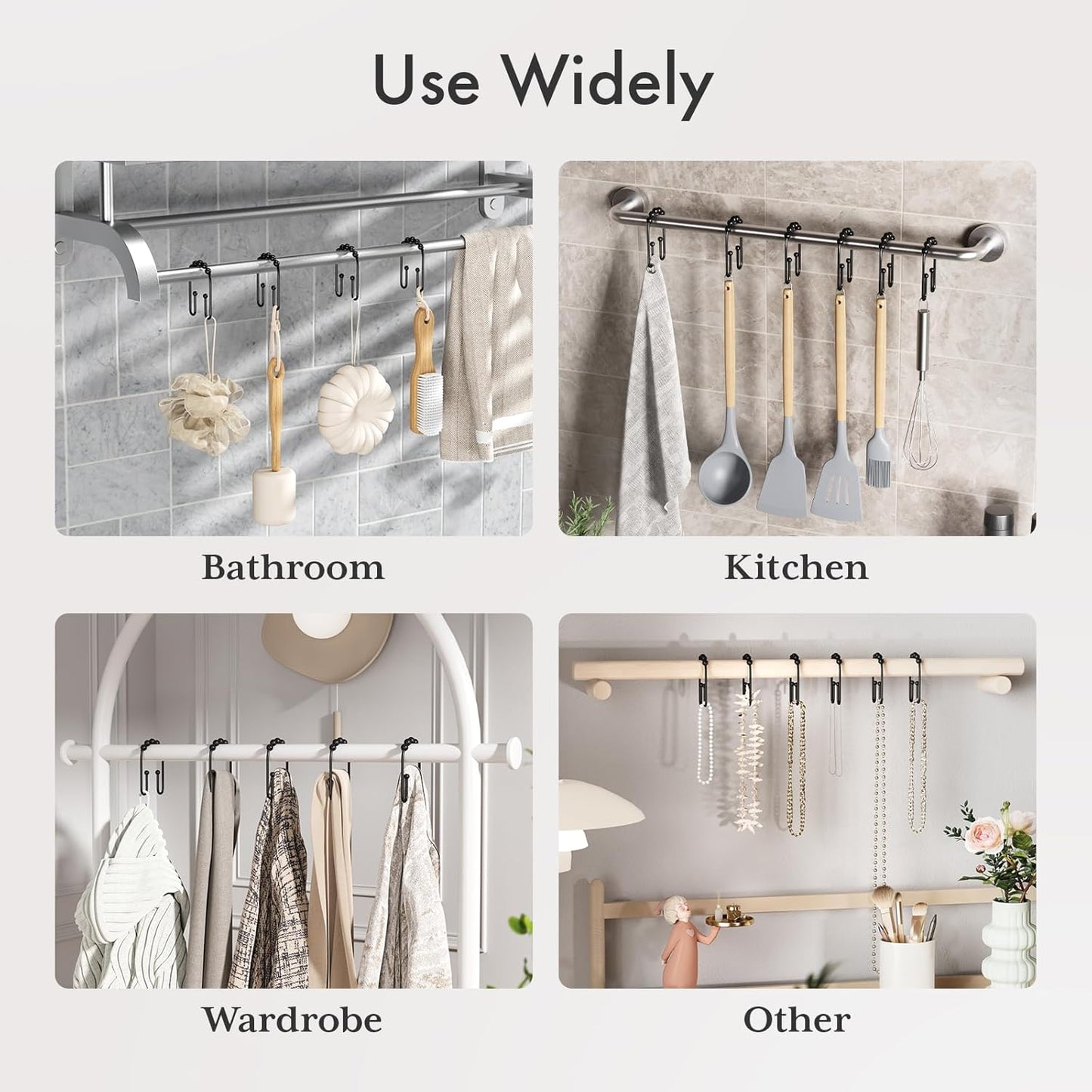 AmazerBath_Shower_Curtain_Hooks_Rings,_Metal_Shower_Curtain_Rings,_Black_Shower_Curtain_Hooks_Rust_Proof_Double_Hook_Shower_Hooks_for_Shower_Curtain_and_Liner,_Shower_Rod_Hooks_Bathroom_12Pcs