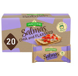 Sanissimo Salmas Salted, 20 packs of 3 Crackers, Oven Baked Corn Crackers, Gluten Free, Non GMO, Kosher Certified