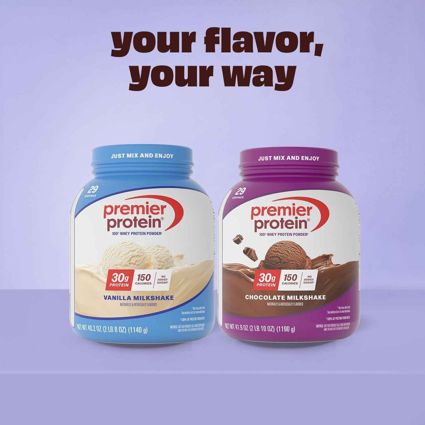 Premier Protein Powder, 30g Protein, No Added Sugar, 100% Whey Protein, Keto Friendly, Soy & Gluten Free