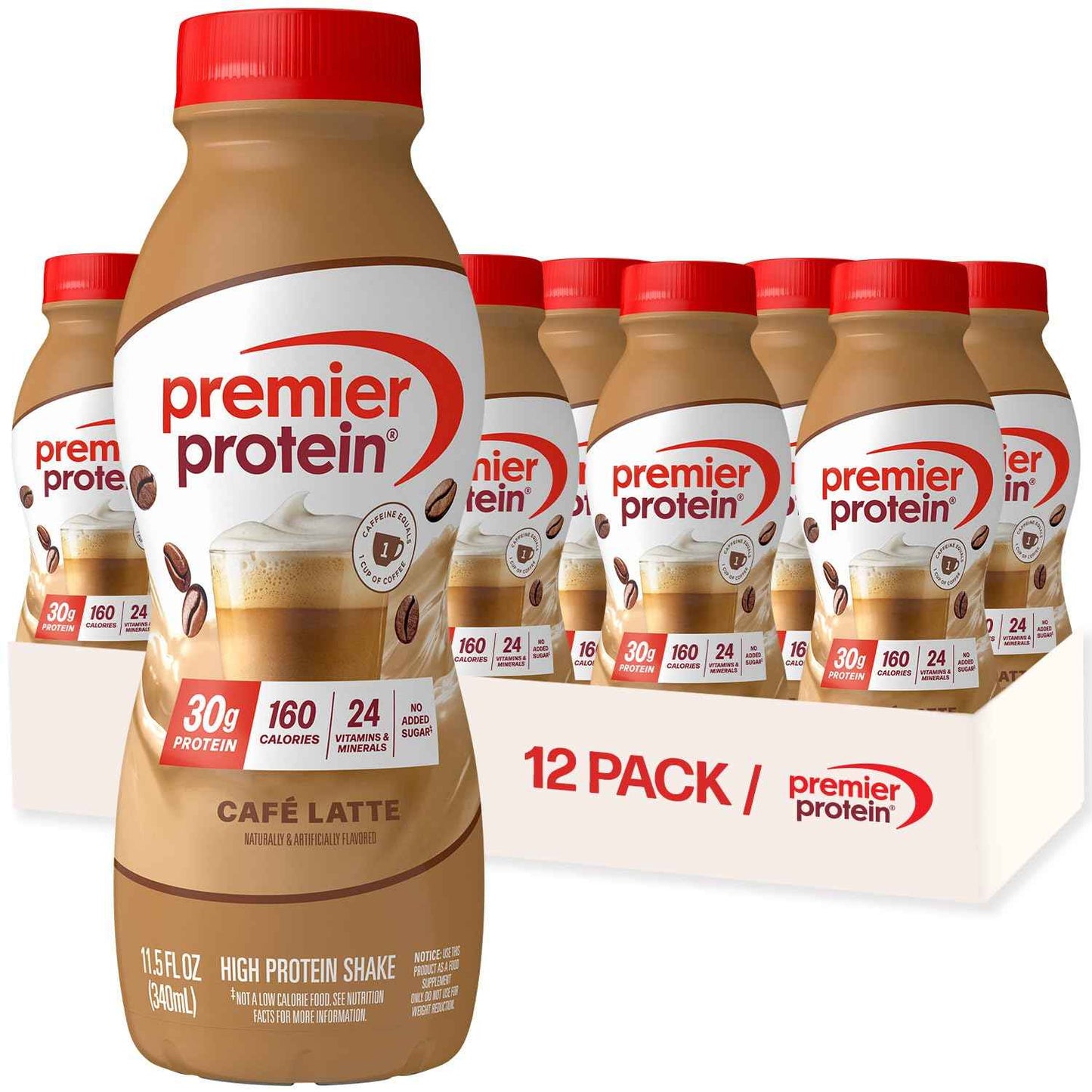 Premier Protein Shake, 30g Protein, No Added Sugar, 24 Vitamins & Minerals to Support Immune Health, 11.5 fl oz