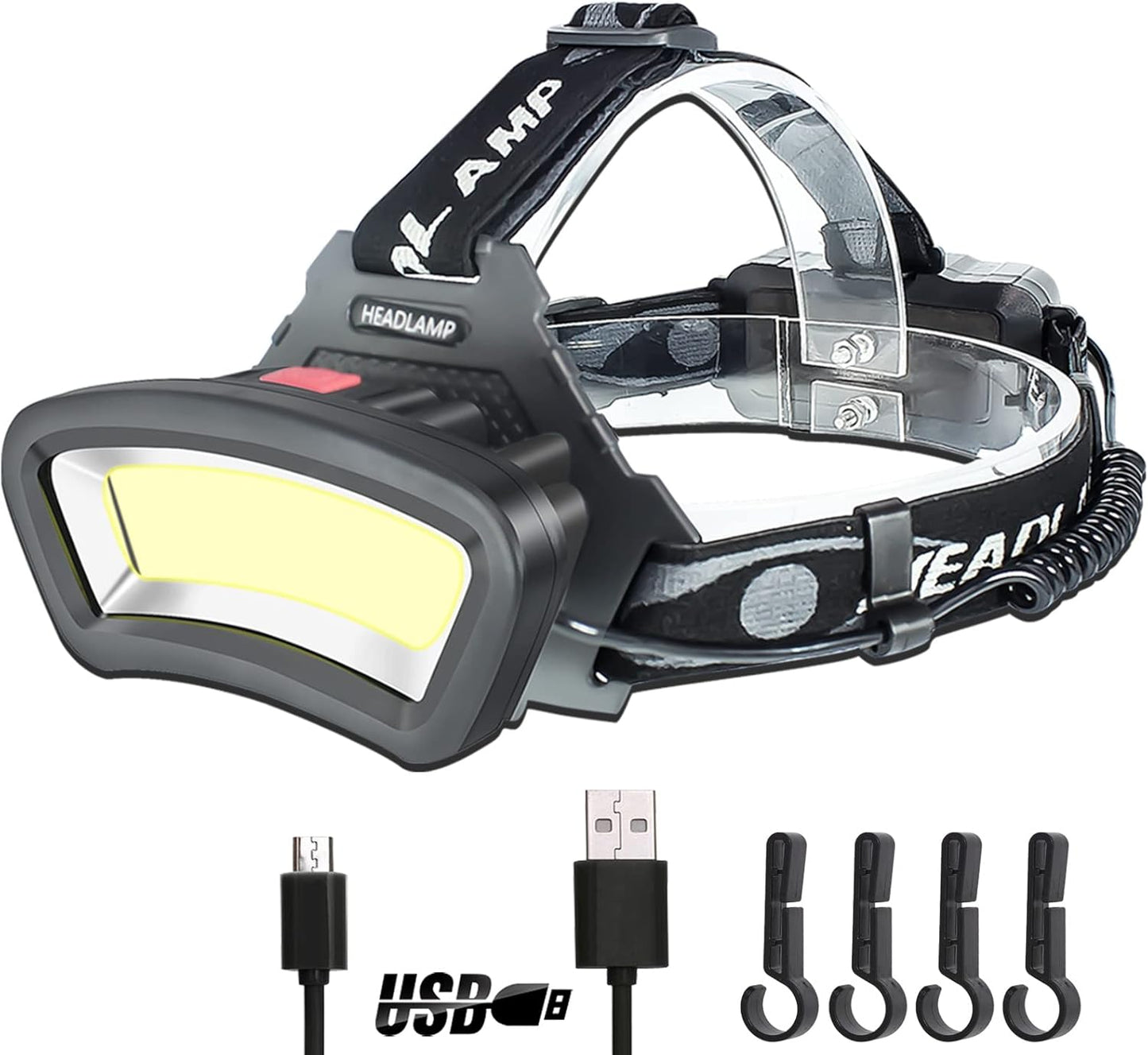 DARKBEAM_COB_Floodlight_Headlamp_USB_Rechargeable_with_Red_Light,_2000_Lumen_LED_Headlight_-_Car_Maintenance_and_Night_Construction_6-10_Hours_Long_Battery_Life