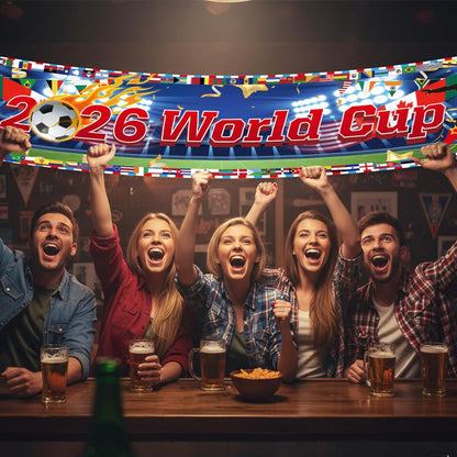 World_Cup_Banner_for_2026_International_Flags_Decorations_Around_The_World_Cup_Backdrop_118×20Inch_World_Map_Trophy_Photo_Backdrop_Cloth_for_Soccer_Party,_Bar,_Home_(Blue)