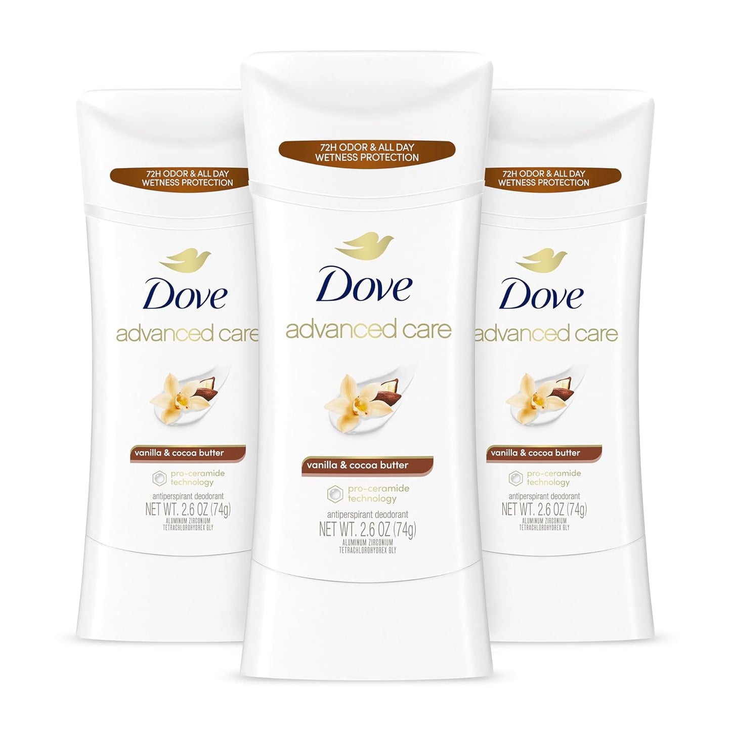 Dove_Advanced_Care_Antiperspirant_Deodorant_Stick_Vanilla_&_Cocoa_Butter_3_Count_Antiperspirant_deodorant_with_Pro-Ceramide_Technology_72-hour_odor_control_and_all-day_sweat_protection_2.6_oz