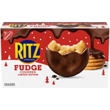 RITZ Fudge Covered Holiday Crackers, Party Snacks, Limited Editiaon, 7.8 oz