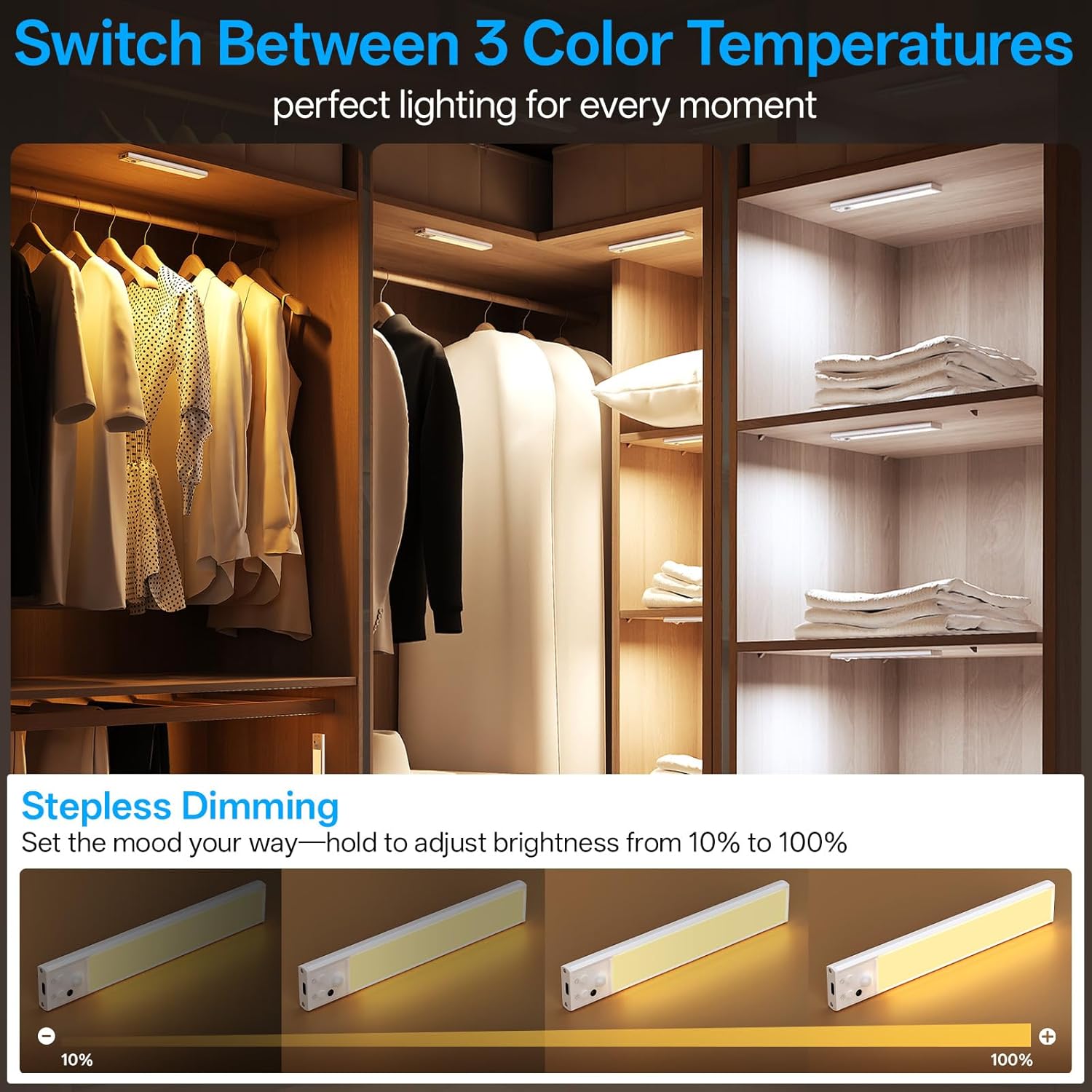 Under_Cabinet_Lighting_Wireless,Rechargeable_Motion_Sensor_Light_Indoor,3Color_Dimmable_Closet_Light_Battery_Operated_with_Remote_Control,_Magnetic_Under_Counter_Lights_for_Kitchen_2Pack