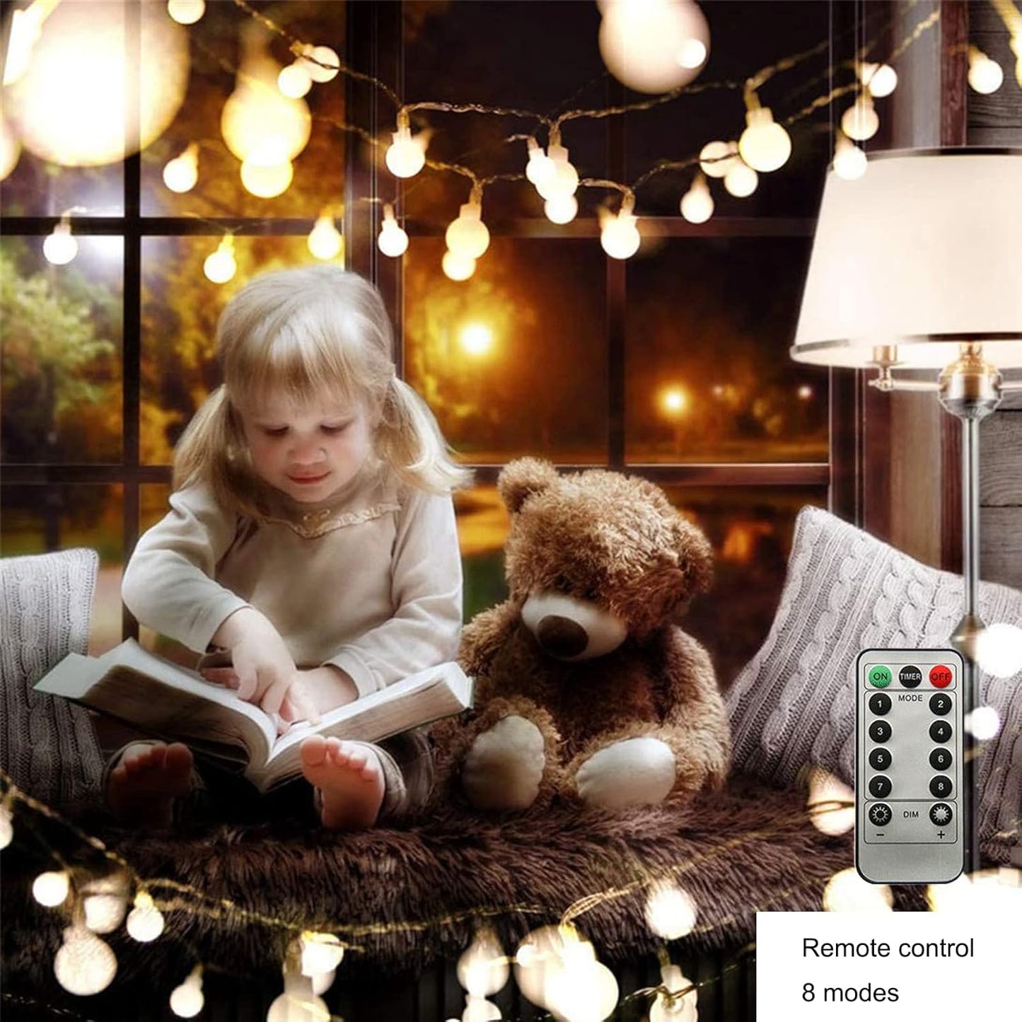 ZIMINGU_LED_Ball_String_Lights,_19.6FT_40LEDs_Globe_Waterproof_Fairy_String_Lights_with_Remote_Control_USB_Powered,_Decorations_for_Indoor_Party_Wedding_Christmas_Tree_Patio_Balcony,_Warm_White