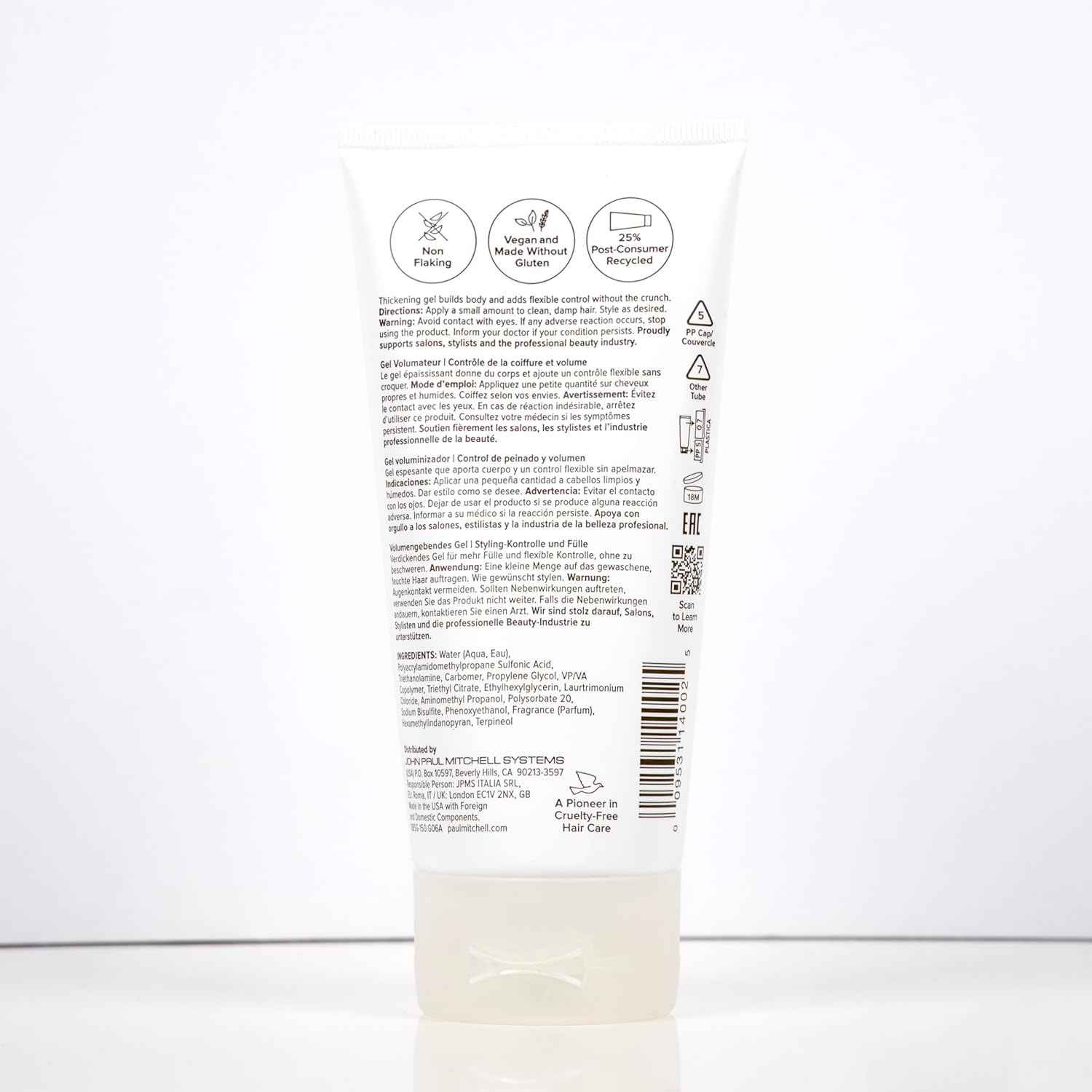 Paul Mitchell Extra-Body Sculpting Gel, Adds Fullness + Styling Control, For Fine Hair
