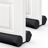 Comfyanno Under Door Draft Stopper - Bottom Door Gap Filler & Seal - Fits 30” to 36” Door, Block Cold Air, Noise, Sound, Wind, Bugs, Easy to Install, Double Side Block, No Adhesive, Black