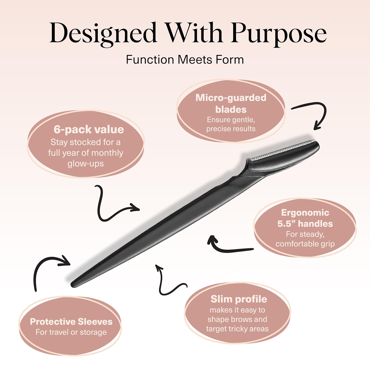 Kitsch_Dermaplane_Razor_for_Women_Face_–_Face_Razors_for_Women_&_Men,_Eye_Brow_Razors_&_Face_Shaver_–_Exfoliating_Facial_Razor_&_Dermaplaner_as_Skin_Care_Tool_for_Smoother_Skin_-_Black,_6_pcs