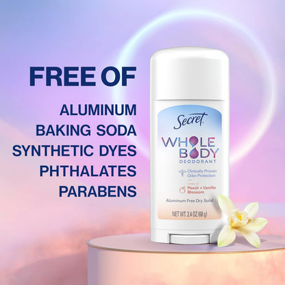 Secret_Whole_Body_Deodorant_Stick_for_Women,_Travel_Size,_Peach_&_Vanilla_Blossom_Scent,_Aluminum_Free_Deodorant,_72_HR_Odor_Protection,_0.5_oz