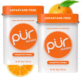 PUR Mints | Aspartame Free Breath Mints | Made with Xylitol | Sugar Free, Vegan, Gluten Free | Natural Peppermint Flavor | 65 Pieces in Re-Sealable pouch (Pack of 1)