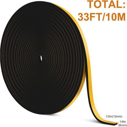 33Ft_Door_Weather_Stripping,_(1/2in_x_1/4in),_Strong_Adhesive,_Sound_Proof,_Door_Insulation,_Weatherproof_Foam_Tape_for_Doors,_Weatherstripping_for_Doors_Frames,_Windows