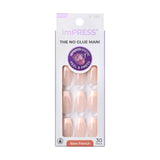 KISS imPRESS No Glue Mani Press On Nails, French, Light Neutral + White Tip French, Short Size, Squoval Shape, Includes 30 Nails, Prep Pad, Instructions Sheet, 1 Manicure Stick, 1 Mini File