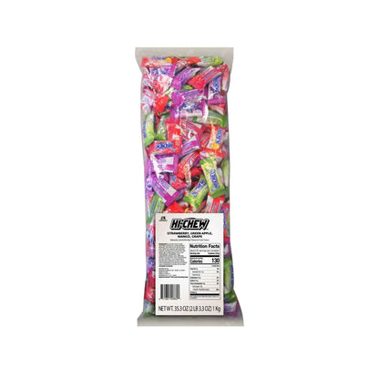 HI-CHEW Assorted, Green Apple Strawberry Mango Grape, Soft & Chewy Candy 2lb - 185+ Pieces Individually Wrapped - Made with Immensely Juicy Fruity Flavors