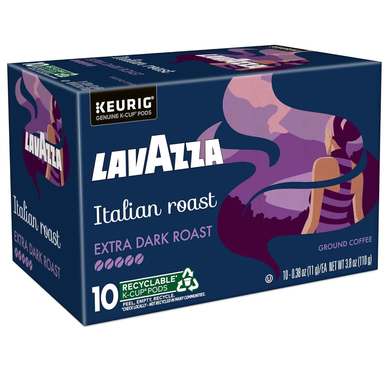 Lavazza Italian Roast, Keurig Single Serve K-Cup Pods