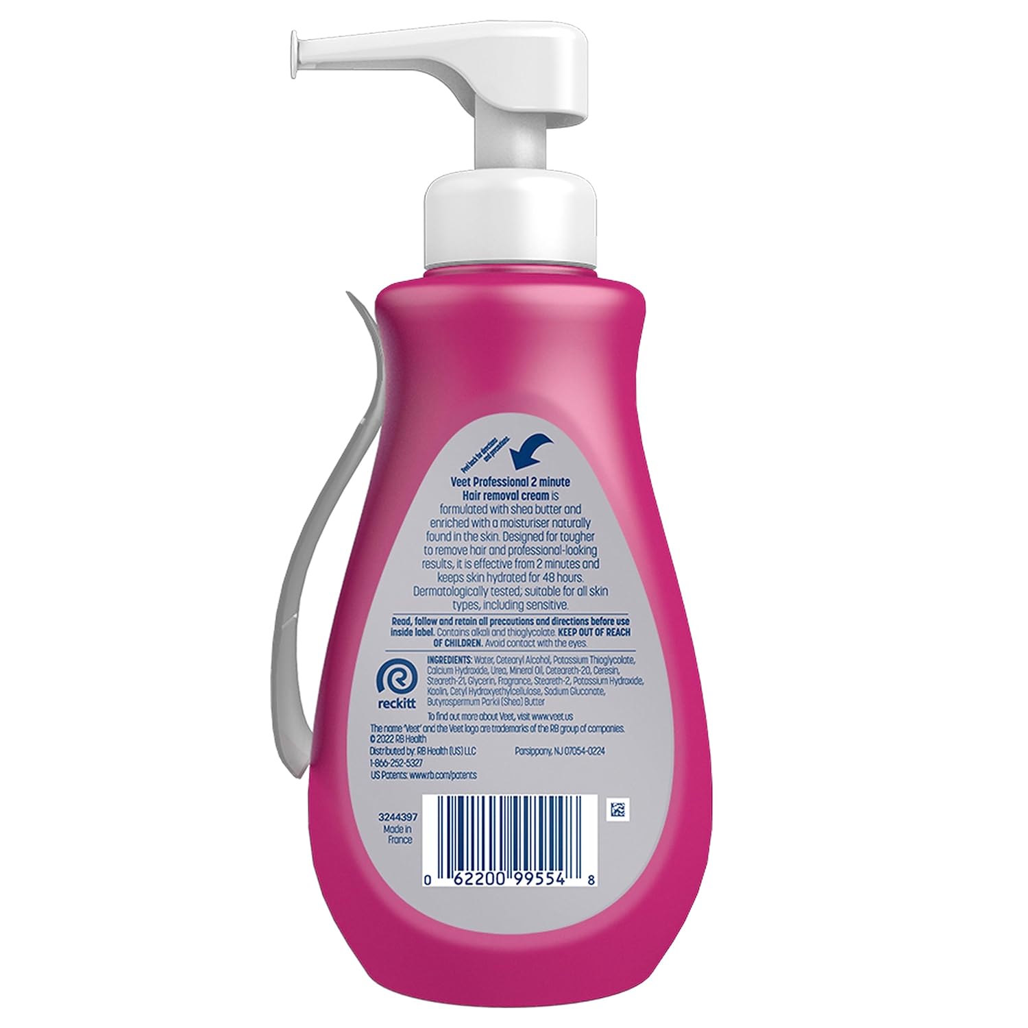 Veet_Professional_2_Minute_Cream_for_All_Skin_Types_with_Shea_Butter,_Full_Bikini_&_Pubic_Hair_Removal,_Dermatologically_Tested,_13.5_FL_OZ_Bottle_w/Spatula