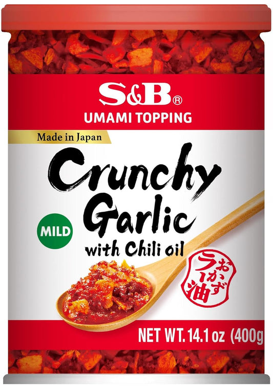 S&B_Chili_Oil_with_Crunchy_Garlic,_14.1_Ounce