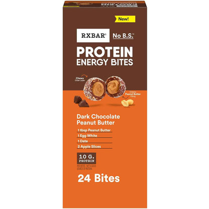 RXBAR Protein Energy Bites, Gluten Free Protein Balls, Dark Chocolate Peanut Butter