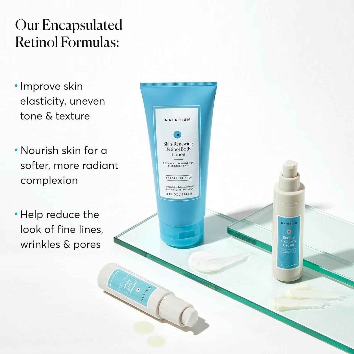 Naturium Skin-Renewing Retinol Body Lotion, Advanced Firming Anti-Aging Skin Care, with Encapsulated Retinol & Shea Butter
