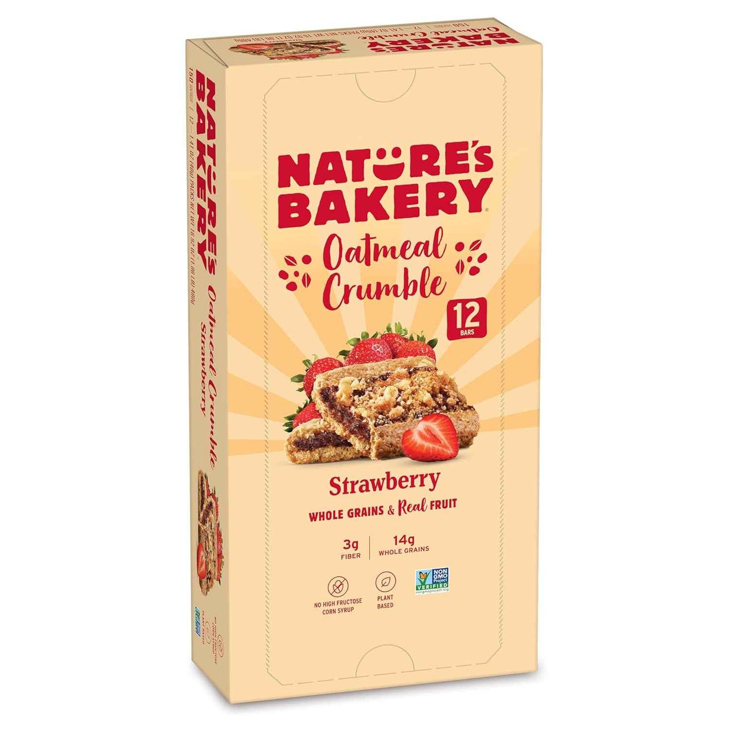 Nature’s Bakery Oatmeal Crumble Bars, Real Fruit, Vegan, Non-GMO, Breakfast bar