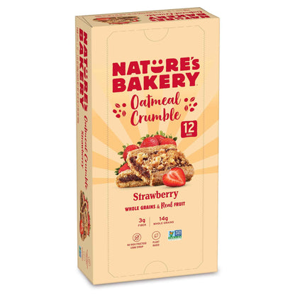 Nature’s Bakery Oatmeal Crumble Bars, Real Fruit, Vegan, Non-GMO, Breakfast bar
