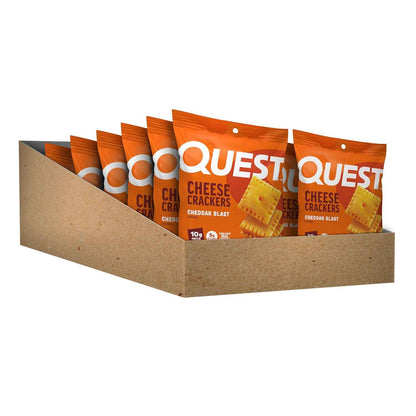 Quest Nutrition Cheese Crackers, 10g Protein, 5g Net Carbs, 1g Sugar, Made with Real Cheese, High Protein Snack